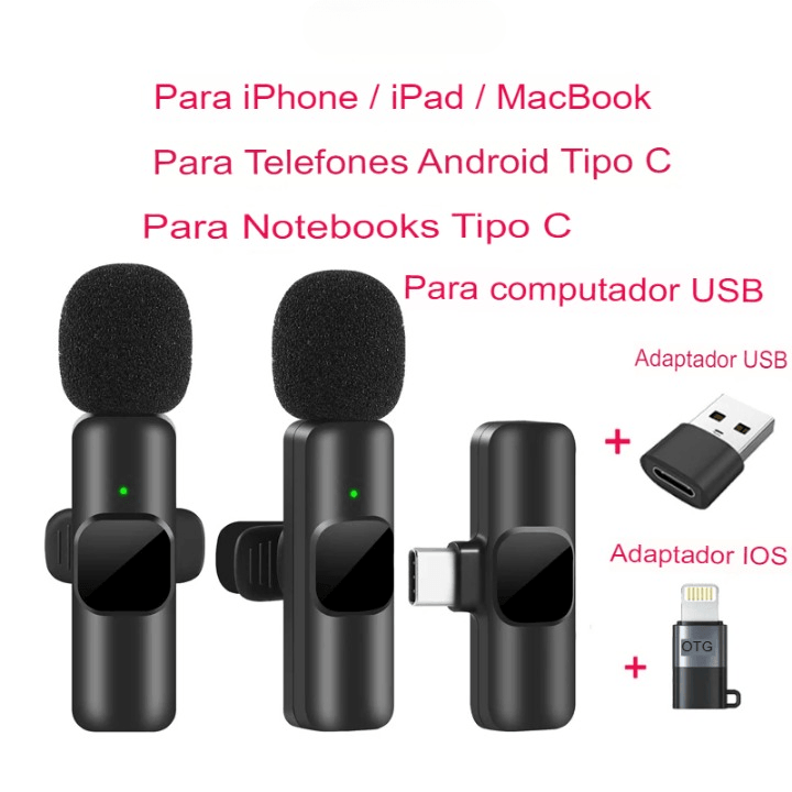 Microfone de lapela sem fio - Oneclick